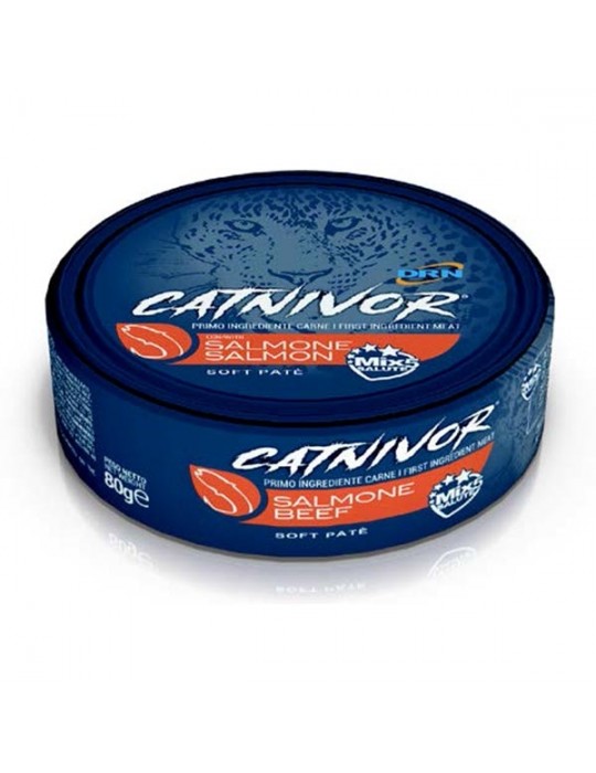 Catnivor Soft Pate' Salmone 80 Gr.