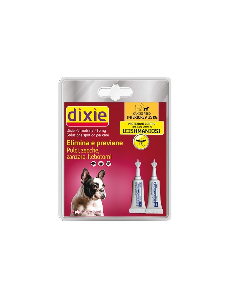 Dixie Spot-On Per Cani Maggiore15 Kg. 2 Pipette