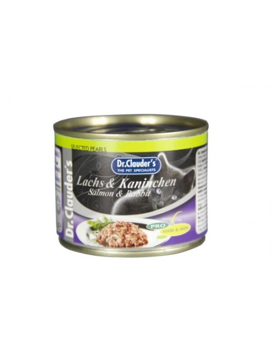 Dr.Clauder'S Cat Selected Pearls Salmone & Coniglio 200 Gr.