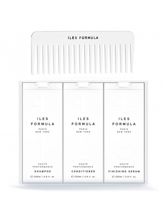 Haute Performance Signature Collection: Shampoo + Conditioner + Finishing Serum - Iles Formula