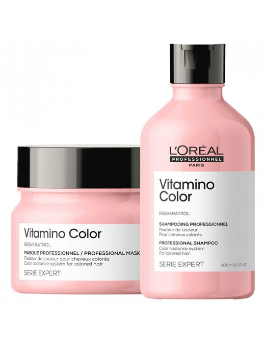 KIT Binomio Vitamino Color (Shampoo 300ml + Maschera 250ml) Serie Expert - L'Oreal Professionel